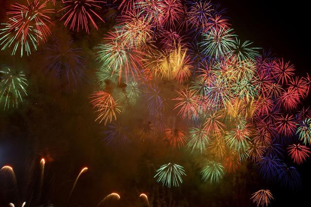 Photograph of last year's fireworks by Loladear on Flickr
